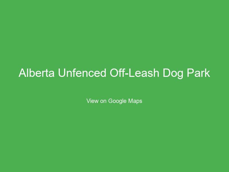 Alberta Unfenced Off-Leash Dog Park